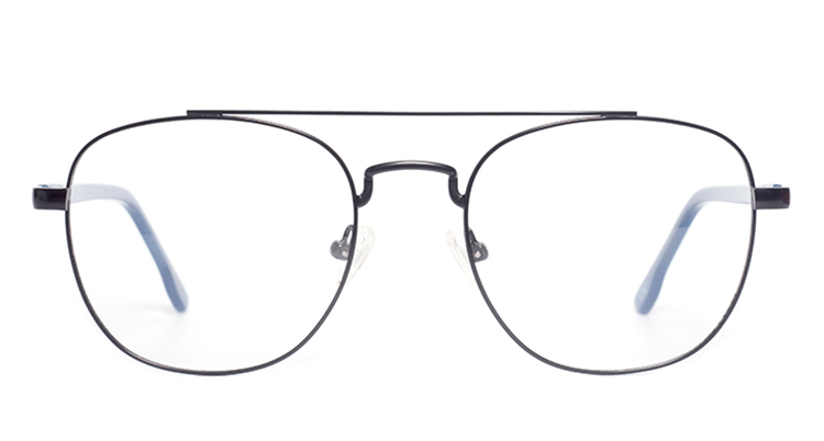 EJ-23078 金屬雙槓波士頓框眼鏡