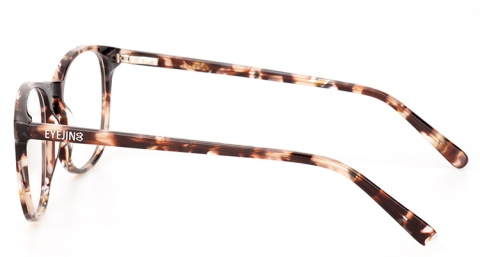 EJ-21001 板材威靈頓框眼鏡，鏡腿臂嵌入不銹鋼桿，低調地為鏡框整體提升高級感
