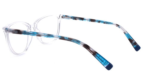 EJ-21095 板材貓眼框眼鏡，重量輕盈與色彩鮮明是優質醋酸纖維製成特色，輕鬆而無重力感