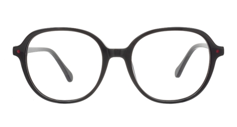 EJ-28038 板材波士頓框眼鏡，圓滑的線條給人一種溫和清新的氣質
